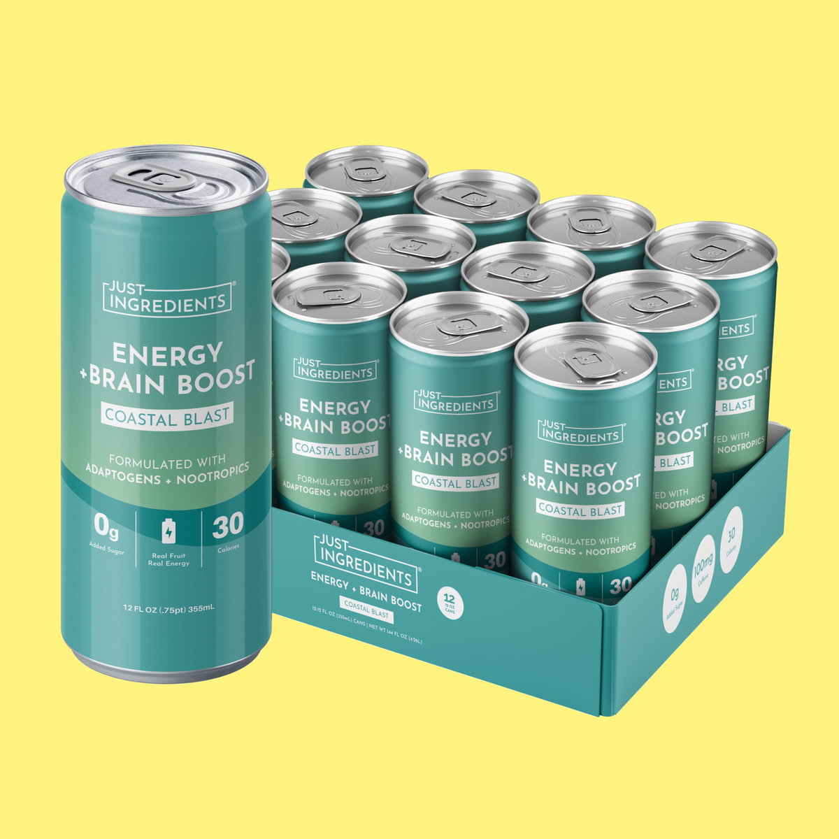 Just Ingredients Energy + Brain RTD
