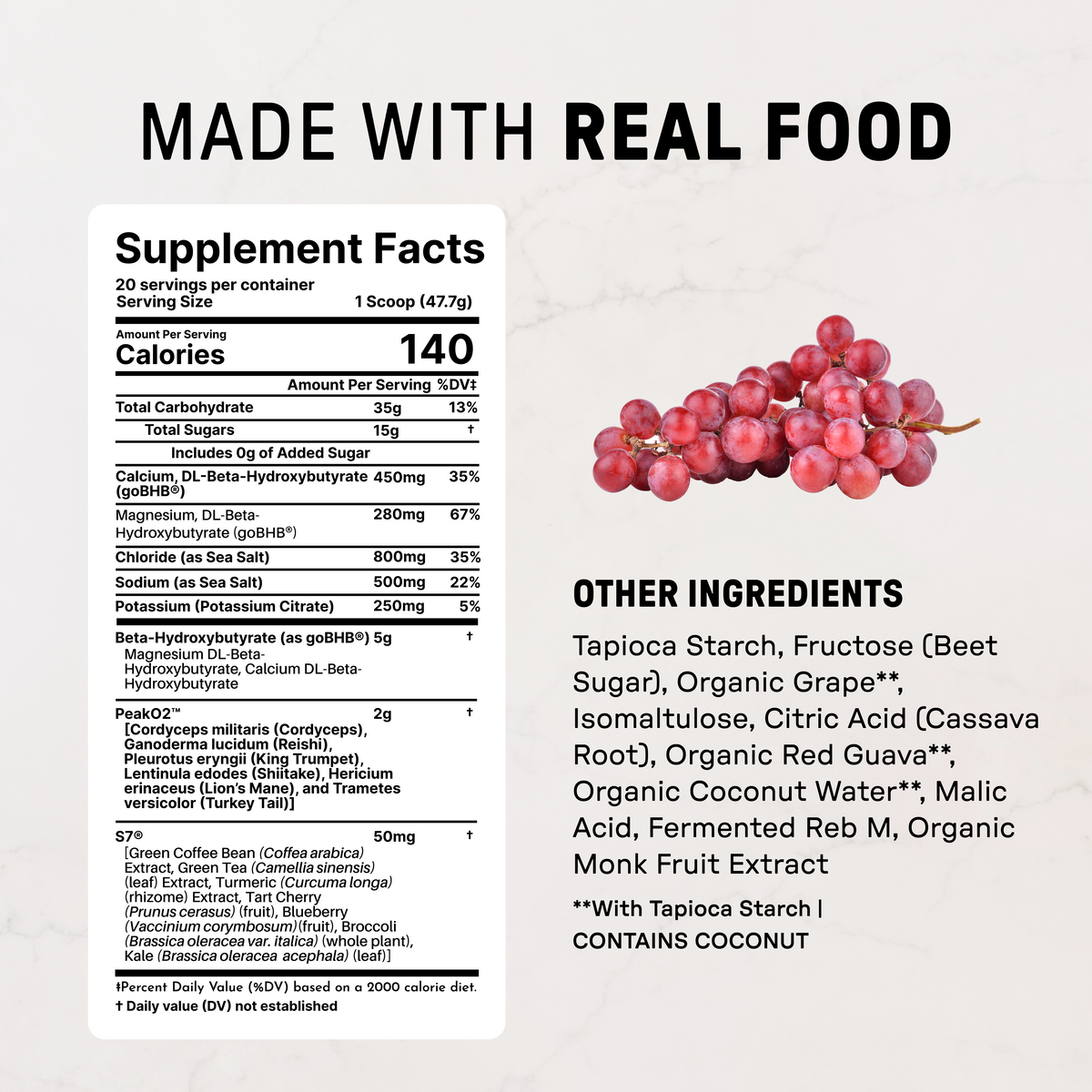 Just Ingredients Sports Line Endurance Powder
