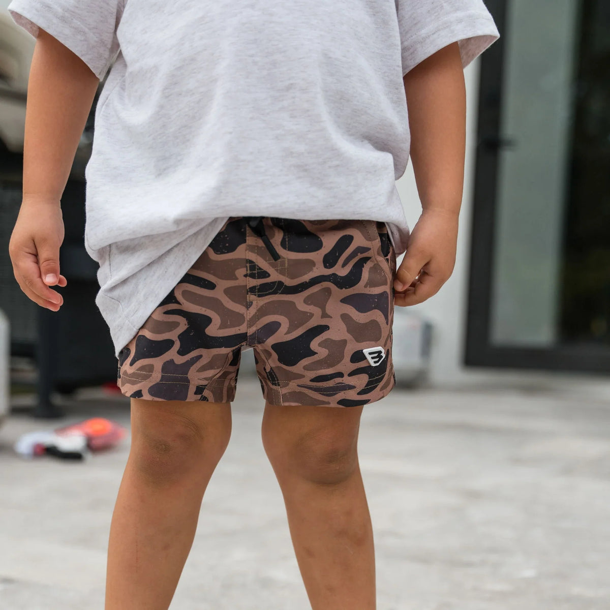 Burlebo Burlebo - Youth Athletic Shorts | Gauge Camo| YXL