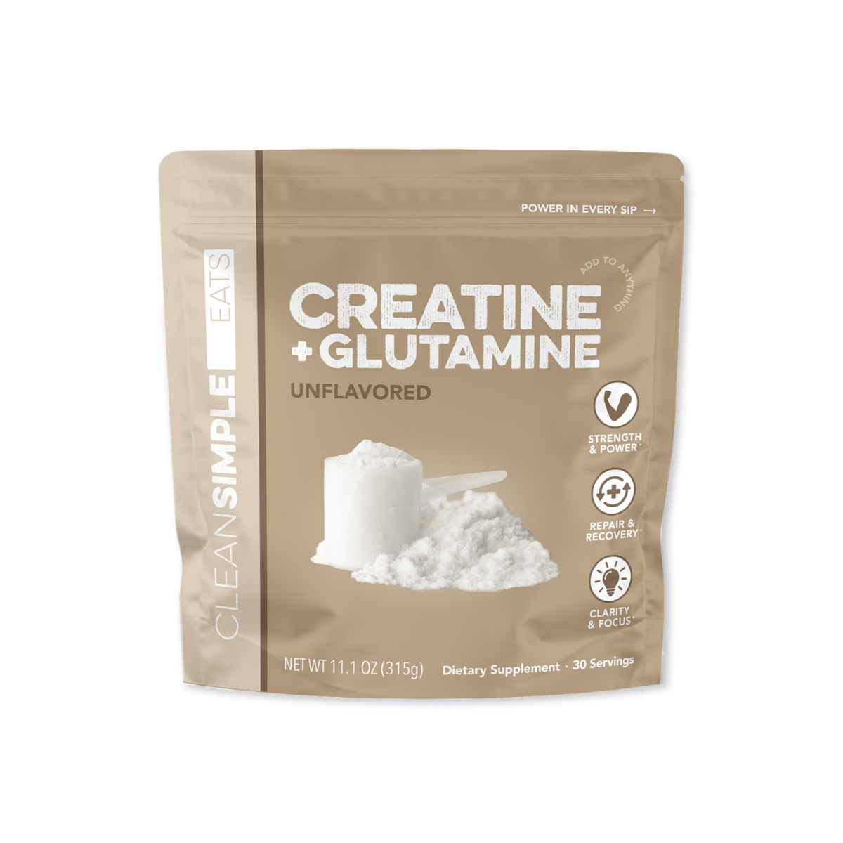 Clean Simple Eats Creatine + Glutamine