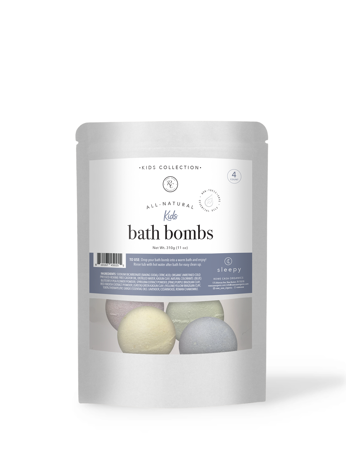 Rowe Casa | Kid's Bath Bombs - Sleepy
