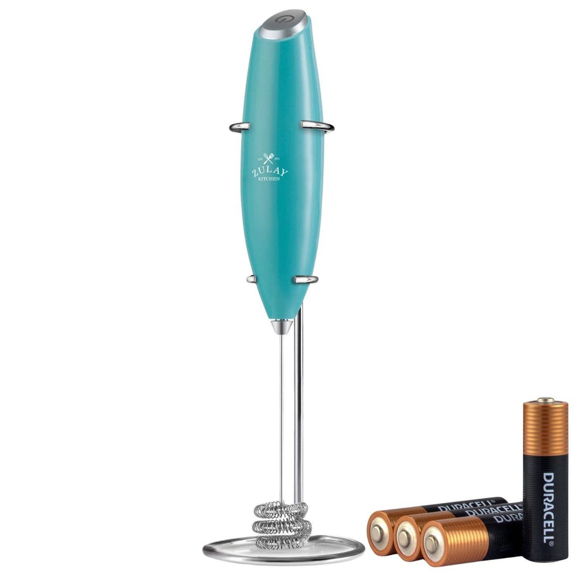 Zulay Kitchen | Tornado Milk Frother Whisk – Includes 4 AA Batteries