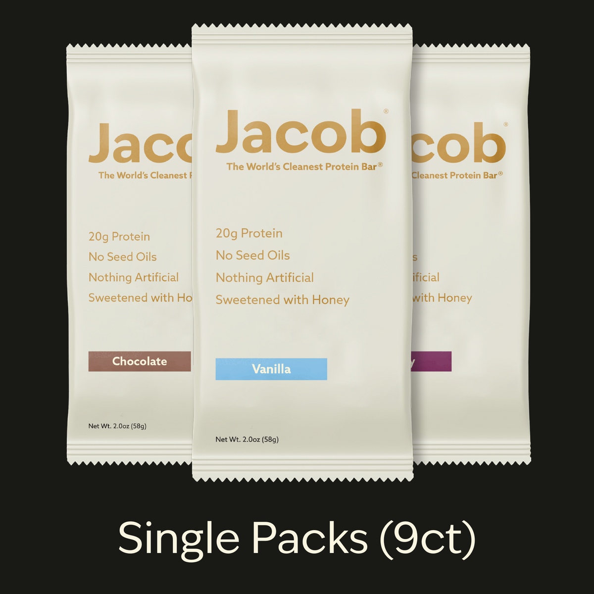Jacob | Protein Bar - Grass-Fed Organic Snack Bar