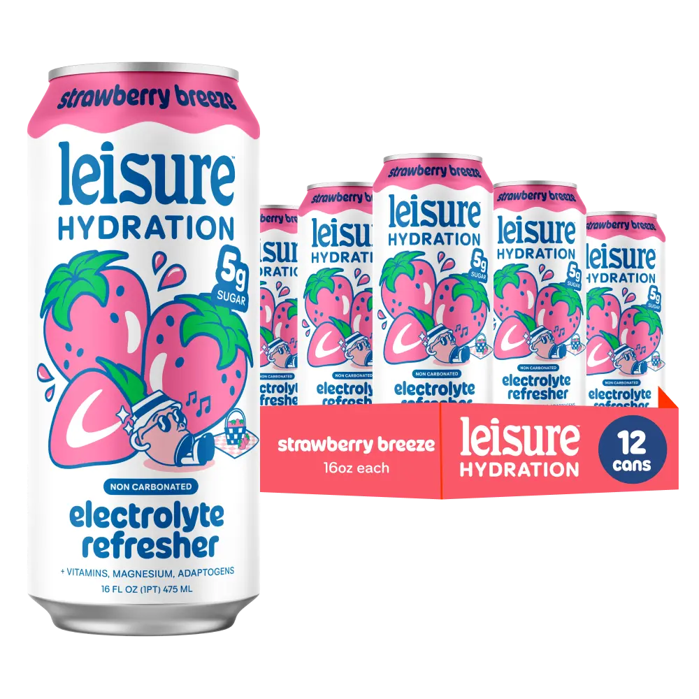Leisure Hydration | Hydration Electrolyte Drinks - 12 Pack / Strawberry Breeze