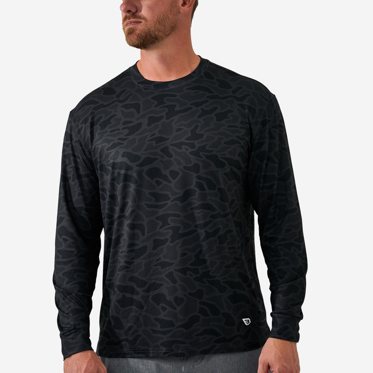 Burlebo Long Sleeve Go To Tee - Black Camo