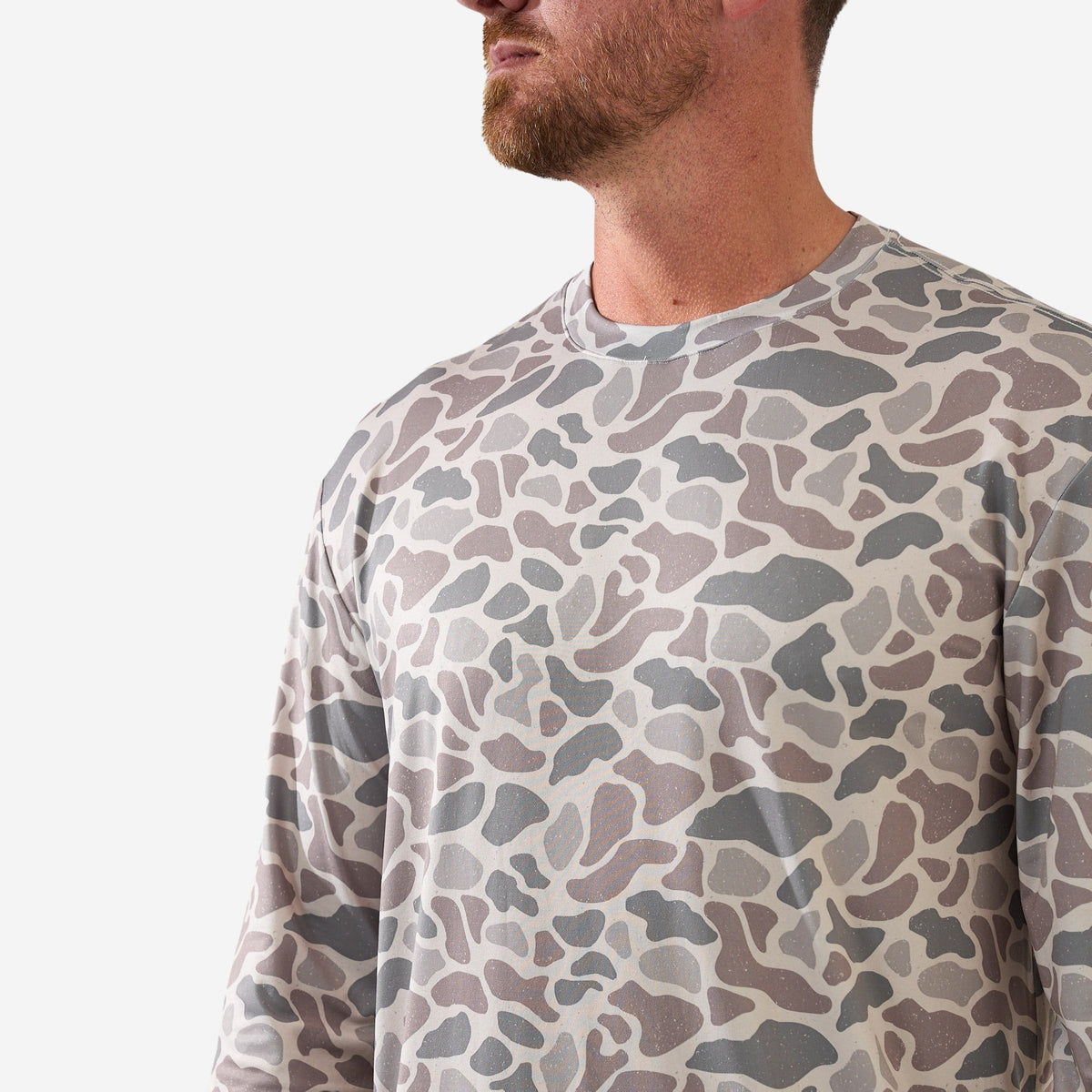 Burlebo Long Sleeve Go To Tee - Classic Deer Camo