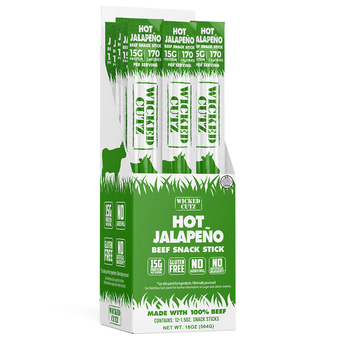 Cutz Beef Stick - Hot Jalapeno