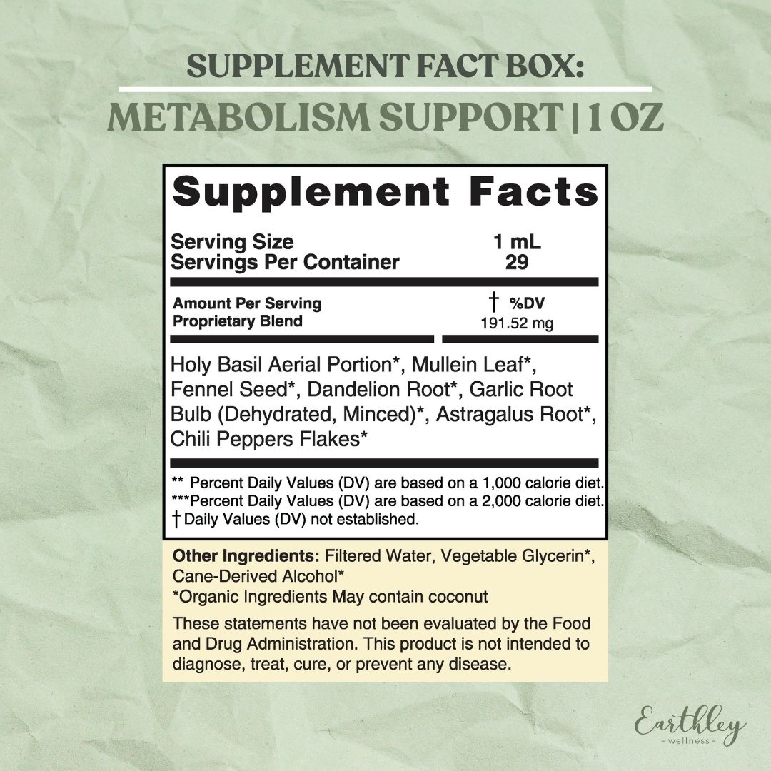 Earthley Metabolism Support