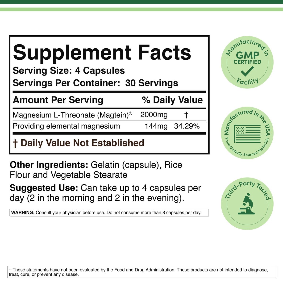 Magnesium L-Threonate Pills