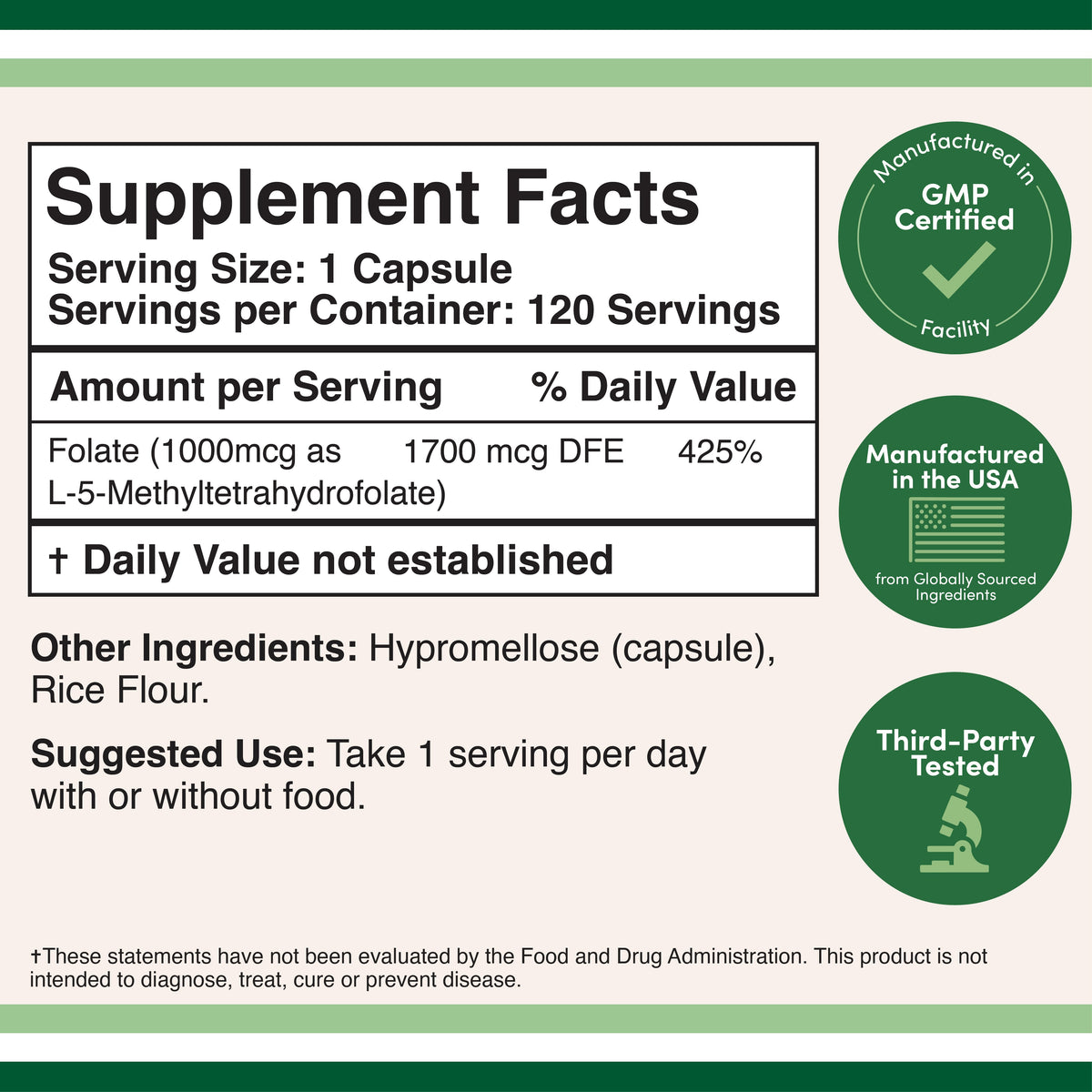 Methylfolate Pills