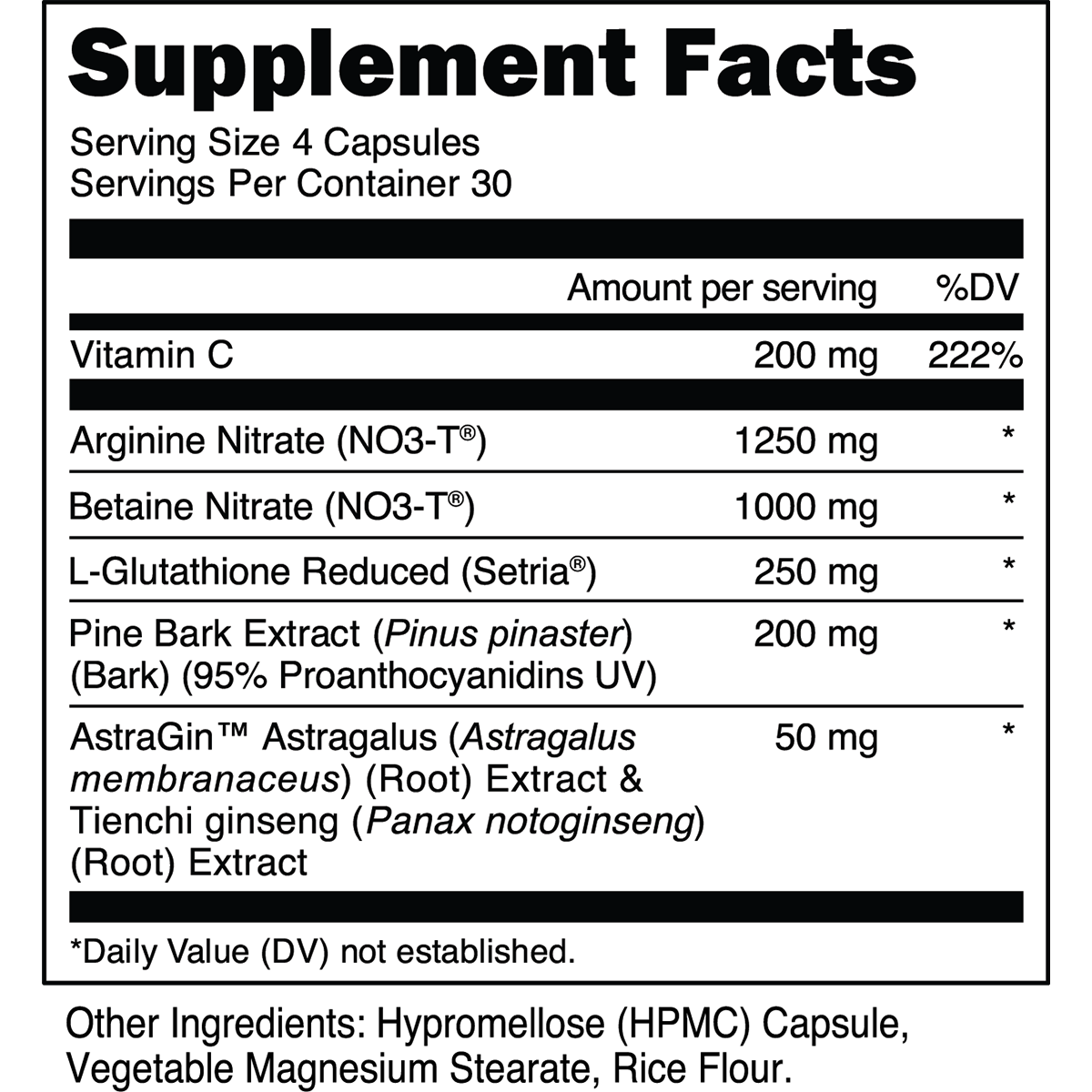Transparent Labs | Nitric Oxide