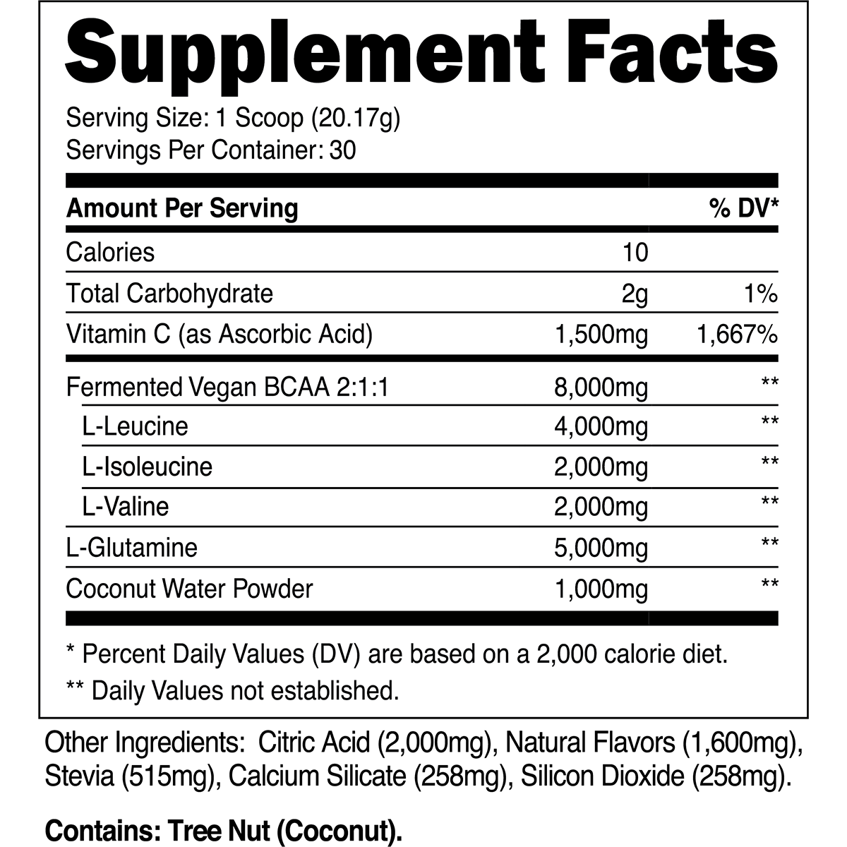 Transparent Labs | BCAA Glutamine