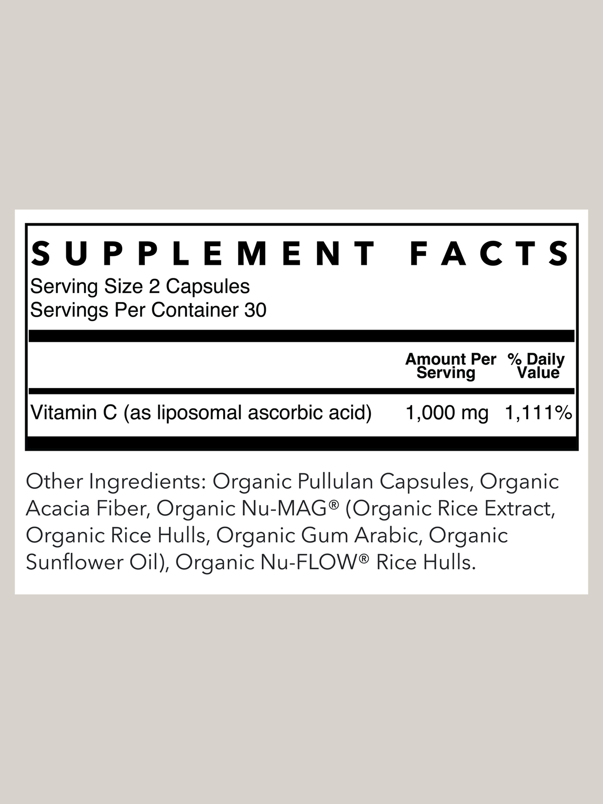 Rowe Casa | Vitamin C, 60 servings