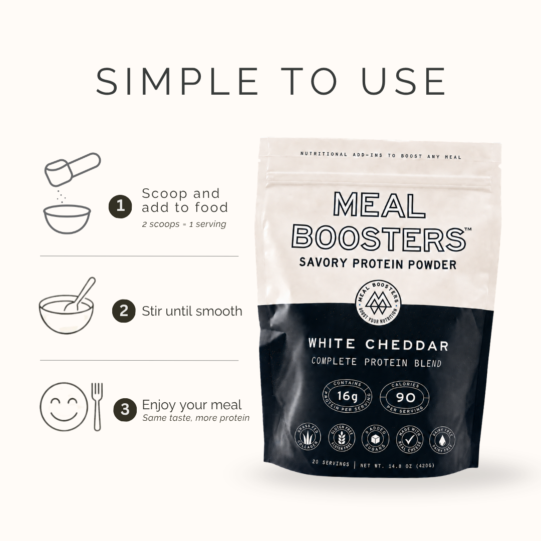 Meal Boosters | Collagen Protein - White Cheddar, 20 Servings