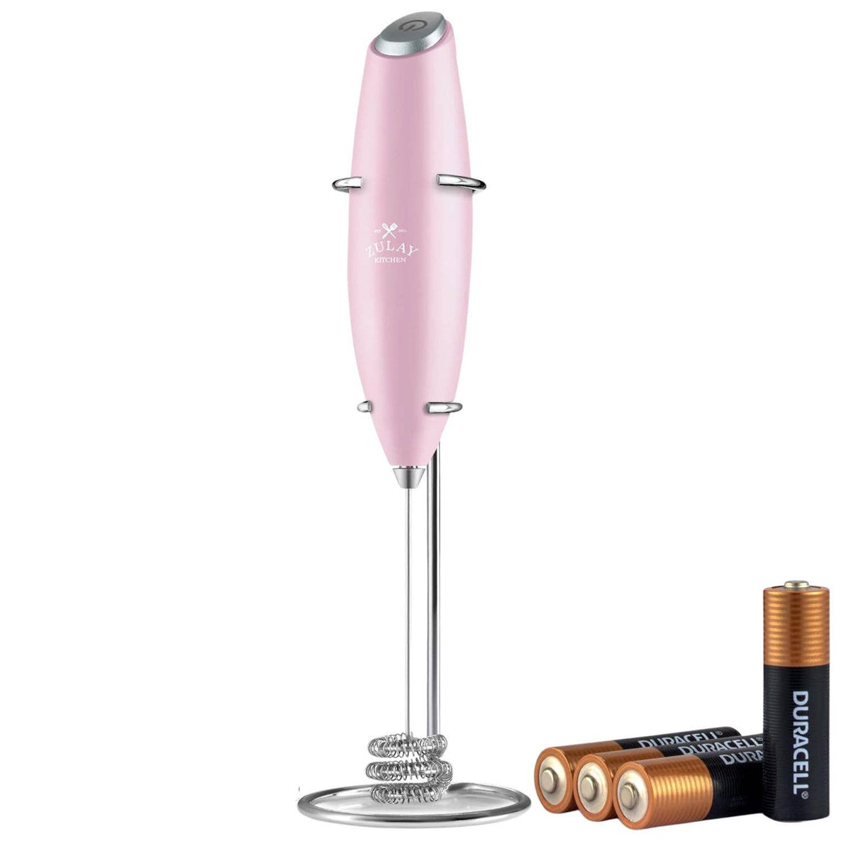 Zulay Kitchen | Tornado Milk Frother Whisk – Includes 4 AA Batteries