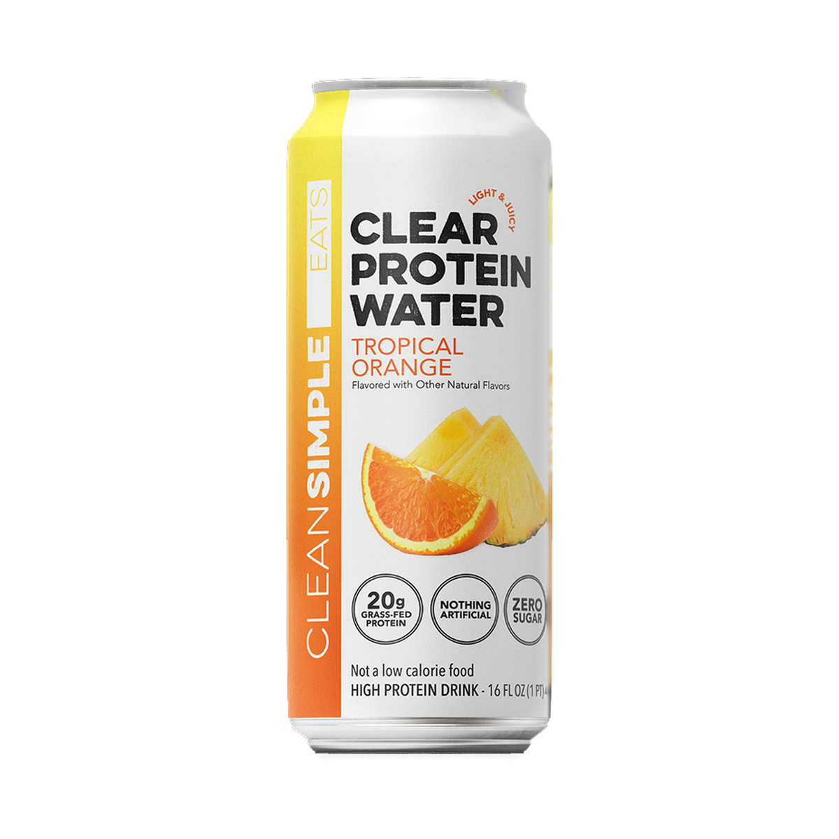 Clean Simple Eats Clear Protein RTD - Tropical Orange single can