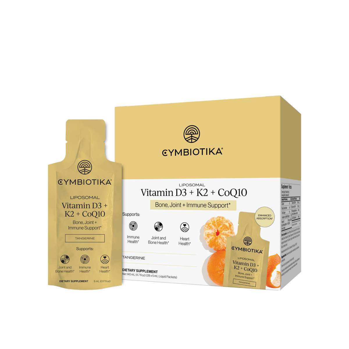 Cymbiotika | Liposomal Vitamin D3 + K2 + CoQ10