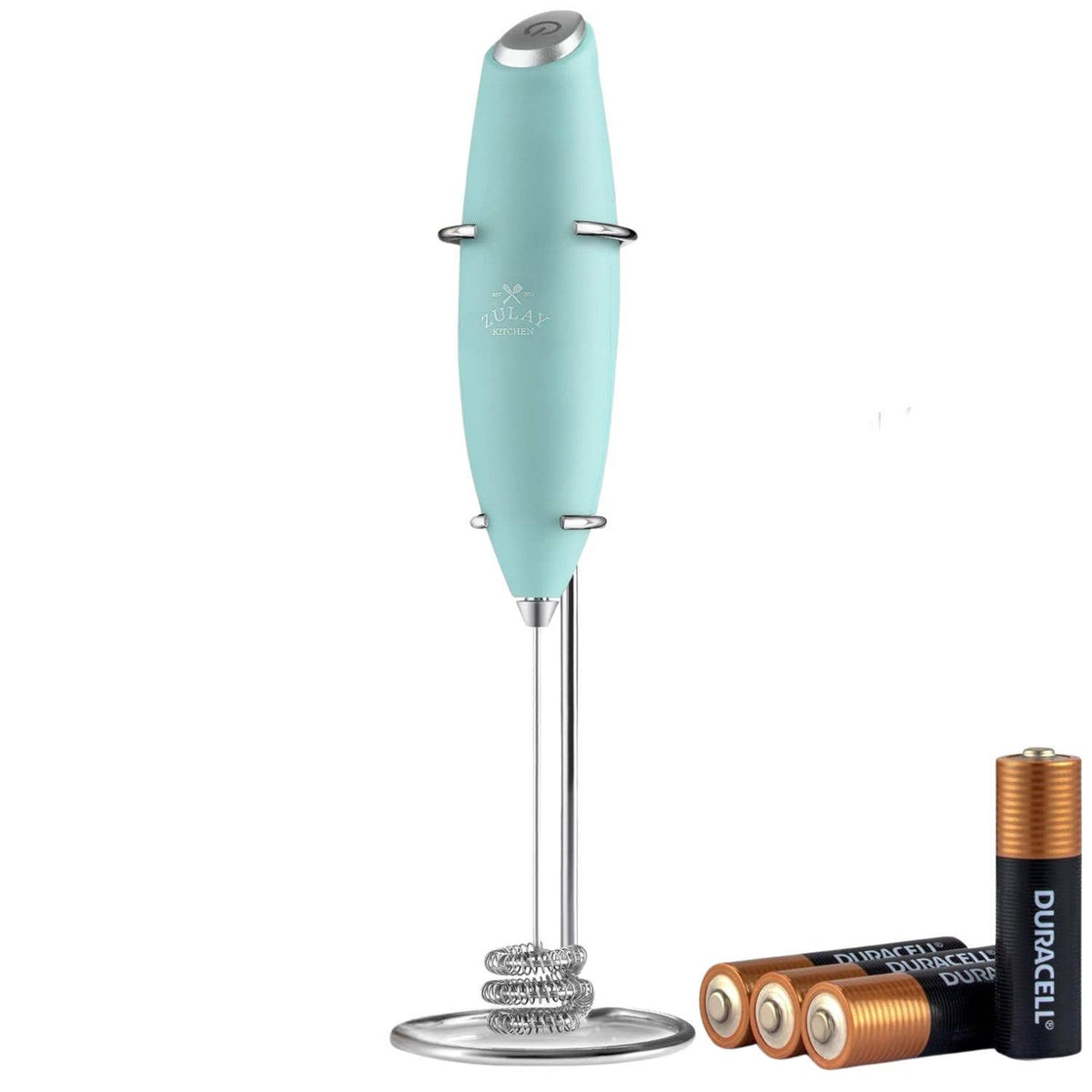 Zulay Kitchen | Tornado Milk Frother Whisk – Includes 4 AA Batteries