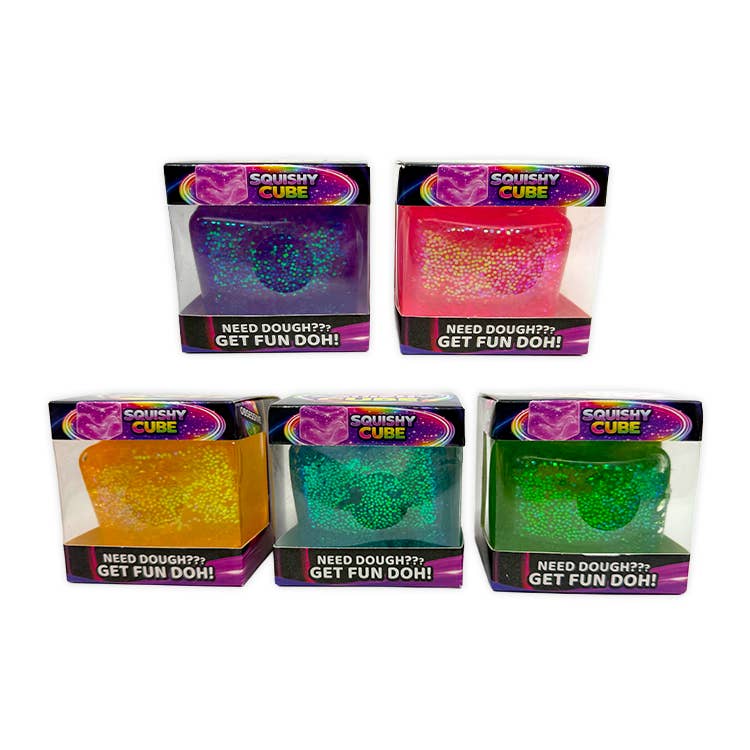 Fun Doh Squish & Squeeze Sparkle Cube