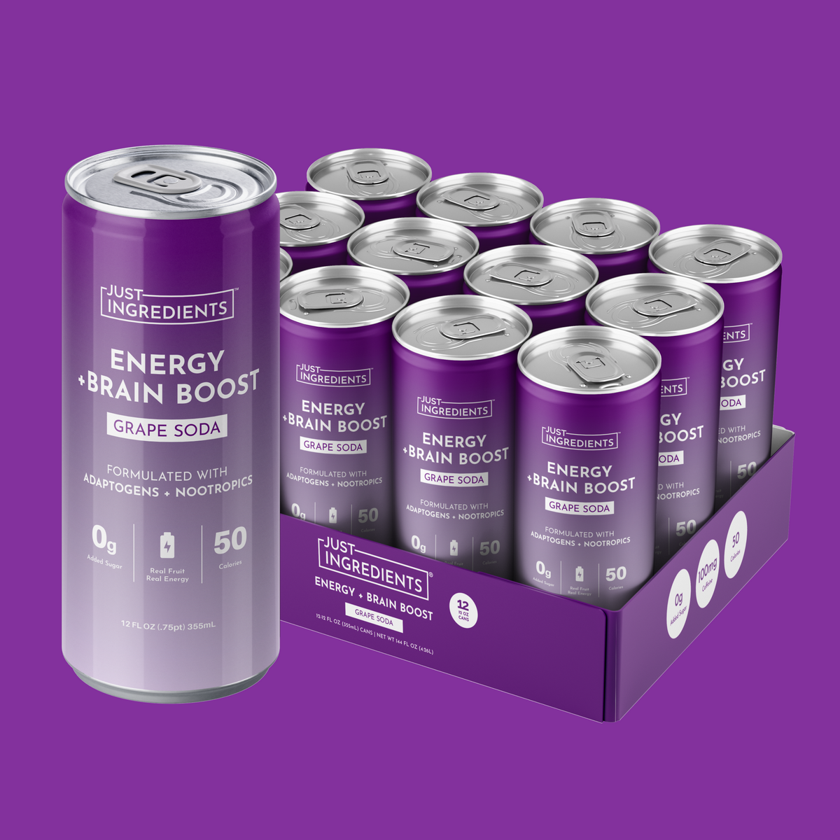 Just Ingredients Energy + Brain RTD