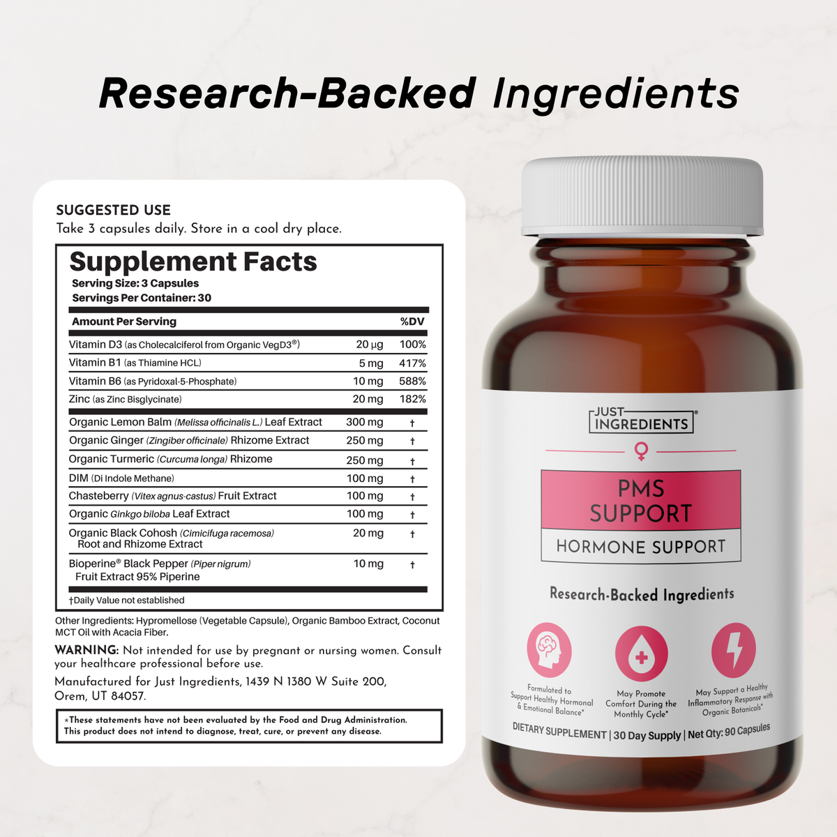 Just Ingredients PMS Support