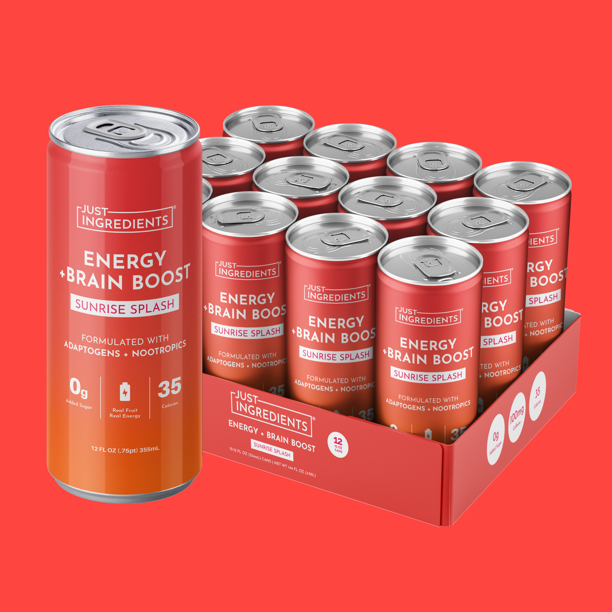 Just Ingredients Energy + Brain RTD