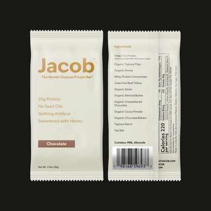 Jacob | Protein Bar - Grass-Fed Organic Snack Bar