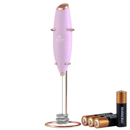 Zulay Kitchen | Tornado Milk Frother Whisk – Includes 4 AA Batteries