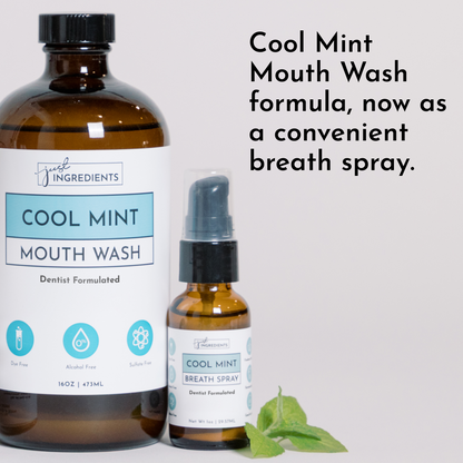 Just Ingredients Freshening Breath Spray - Cool Mint