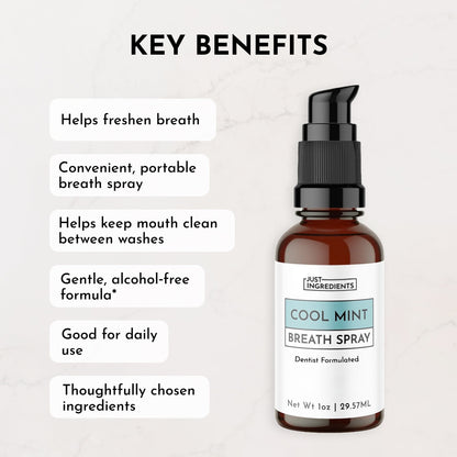 Just Ingredients Freshening Breath Spray - Cool Mint