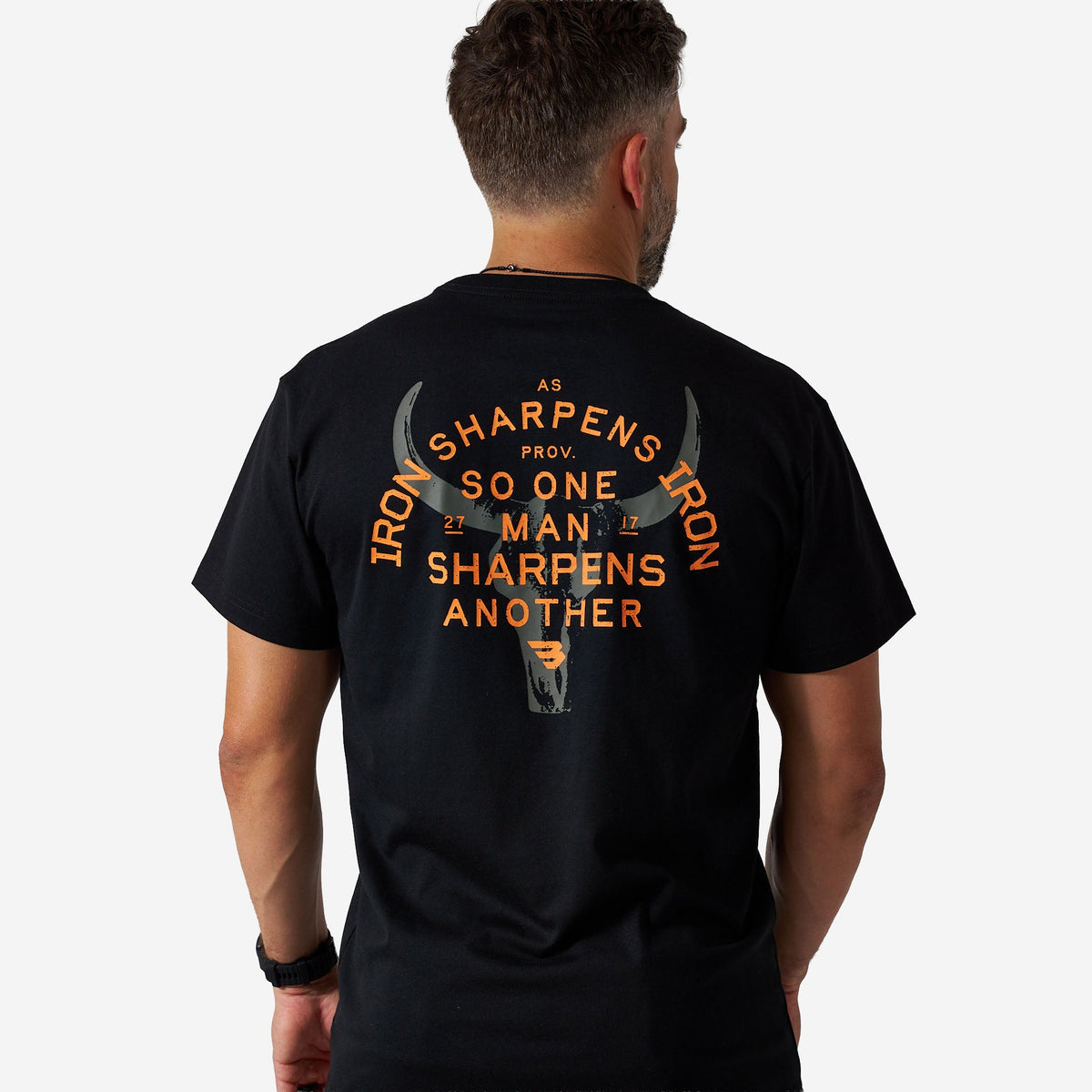 Burlebo | Scripture Series T-Shirt - Proverbs 27:17