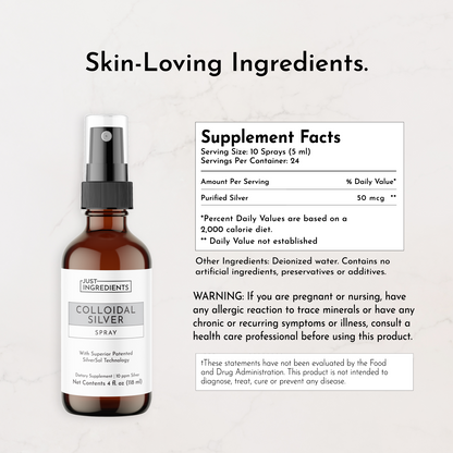 Just Ingredients Colloidal Silver Spray