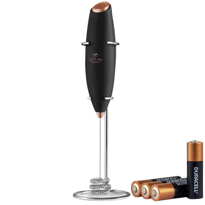 Zulay Kitchen | Tornado Milk Frother Whisk – Includes 4 AA Batteries