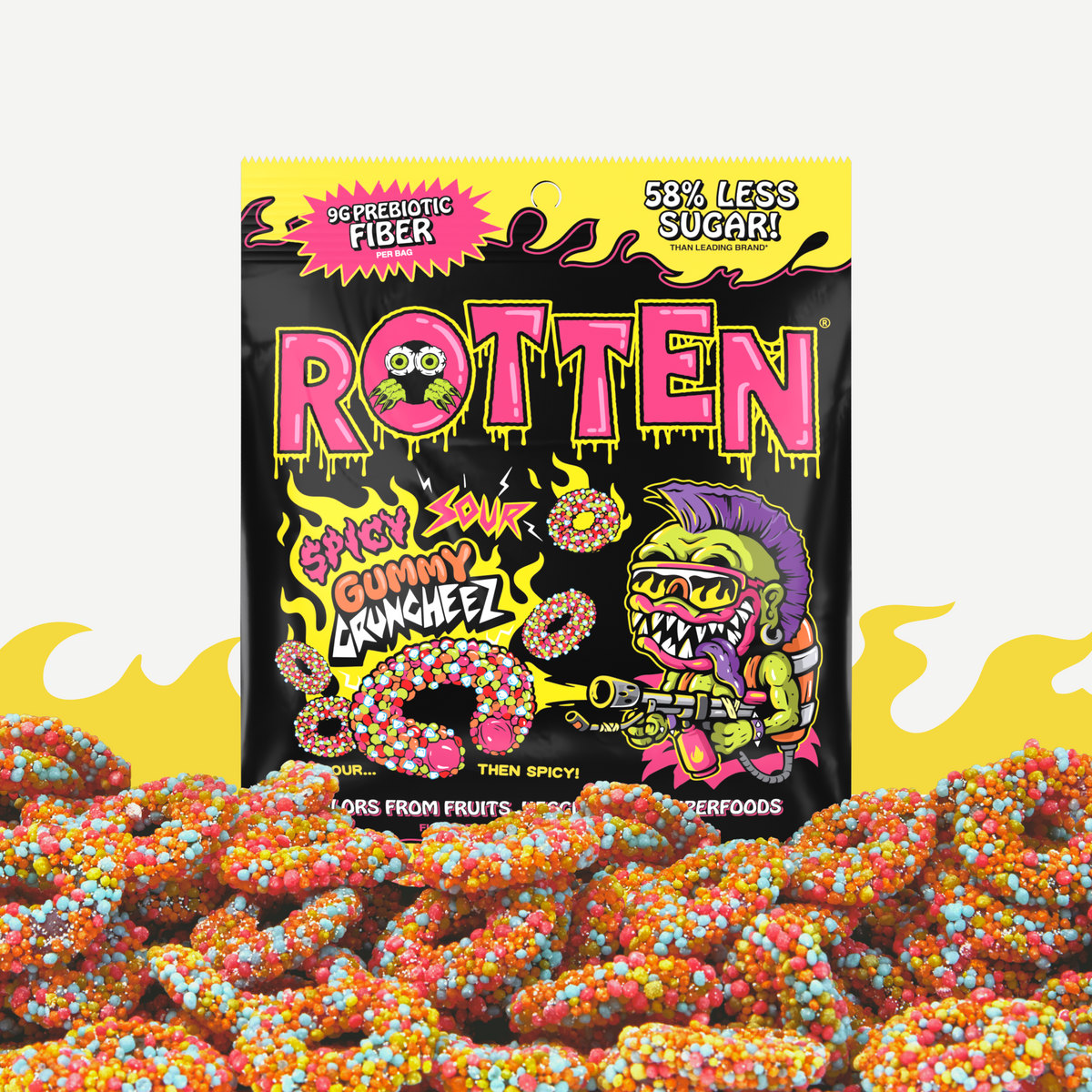 Rotten | Candy - Cruncheez / Spicy Sour / Single bag