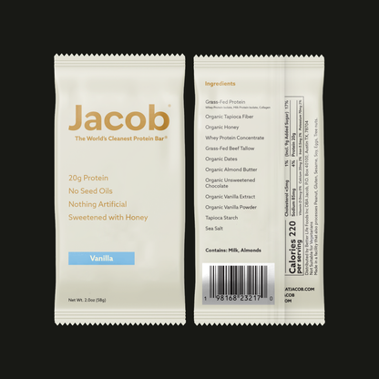 Jacob | Protein Bar - Grass-Fed Organic Snack Bar