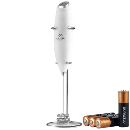 Zulay Kitchen | Tornado Milk Frother Whisk – Includes 4 AA Batteries