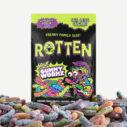 Rotten | Candy - Gummy Worms / Sour / Single bag