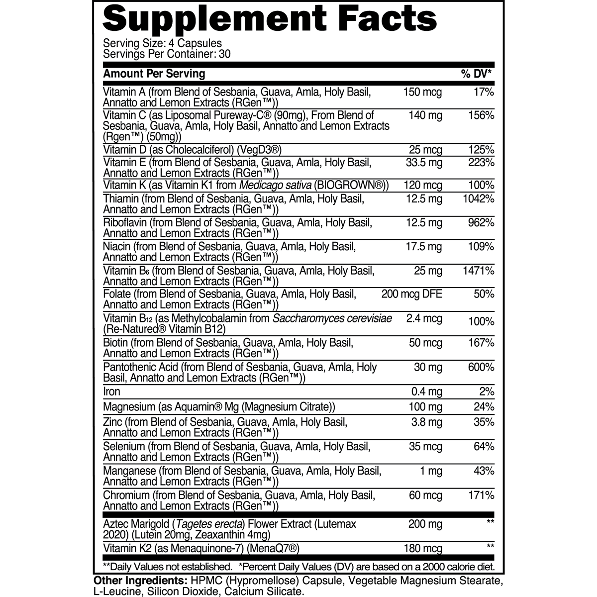 Transparent Labs | Multivitamin