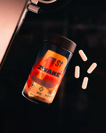 B1st 2WAKE bottle with capsules