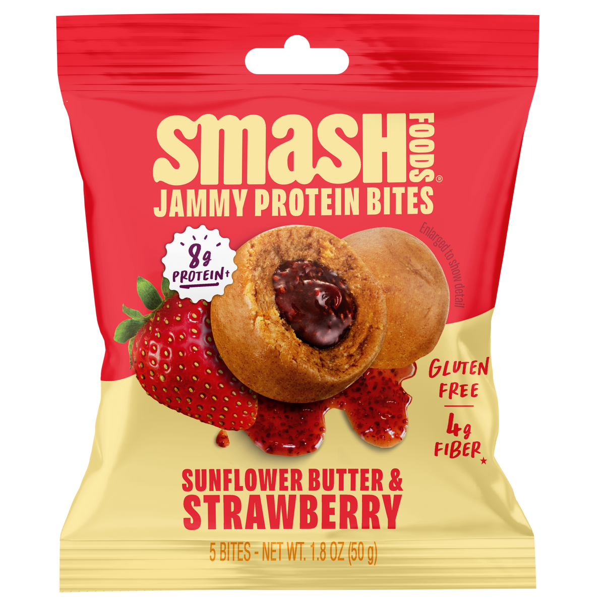 Smash Foods | Jammy Protein Bites - Strawberry