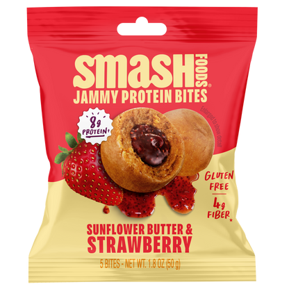Smash Foods | Jammy Protein Bites - Strawberry