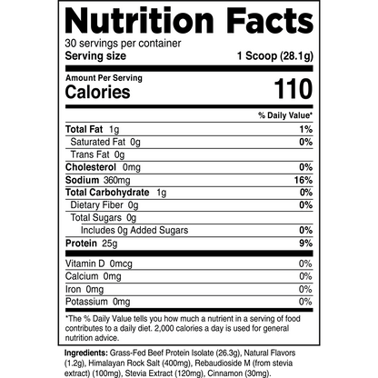 Transparent Labs | Protein Isolate Beef Protein