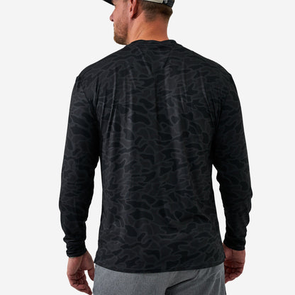 Burlebo Long Sleeve Go To Tee - Black Camo