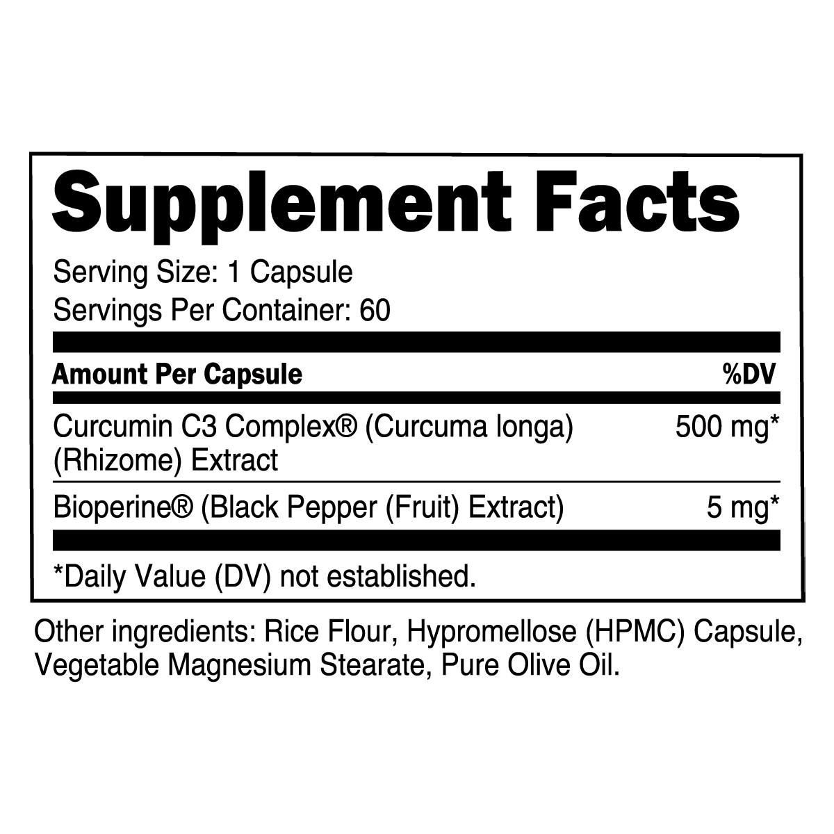 Transparent Labs | Turmeric Curcumin C3 Complex