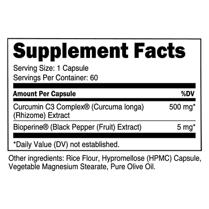 Transparent Labs | Turmeric Curcumin C3 Complex