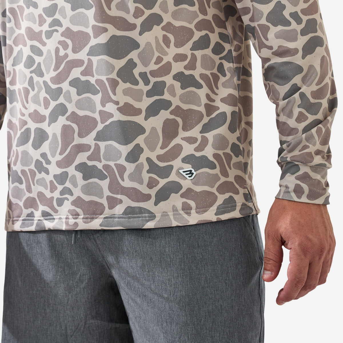 Burlebo Long Sleeve Go To Tee - Classic Deer Camo