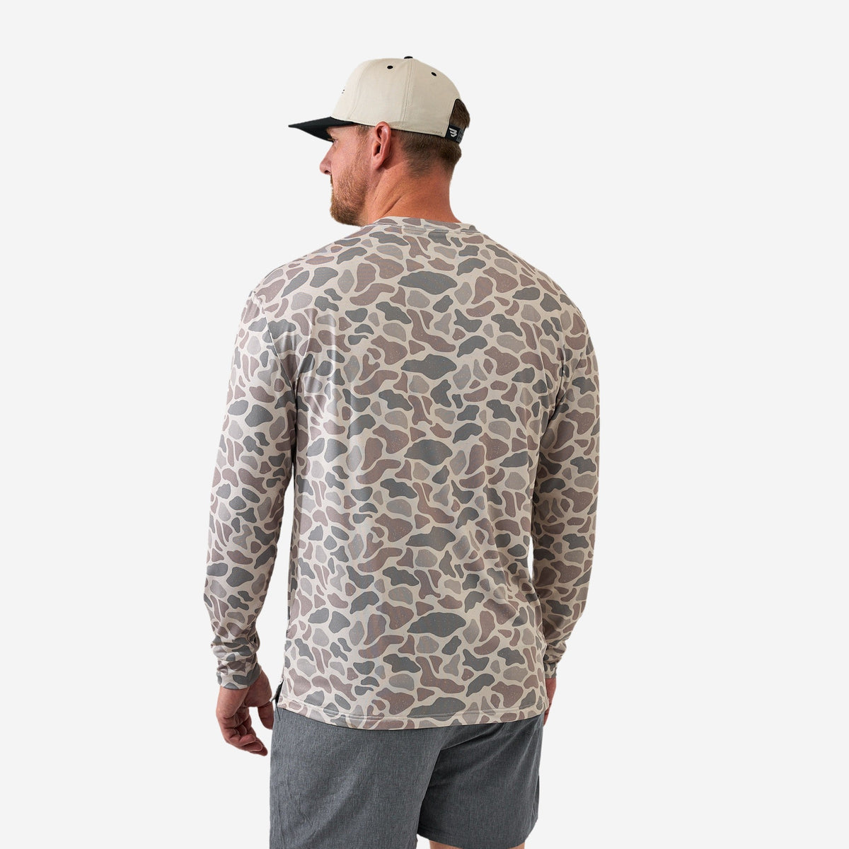 Burlebo Long Sleeve Go To Tee - Classic Deer Camo