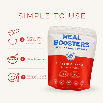Meal Boosters | Collagen Protein - Classic Buffalo, 20 Servings