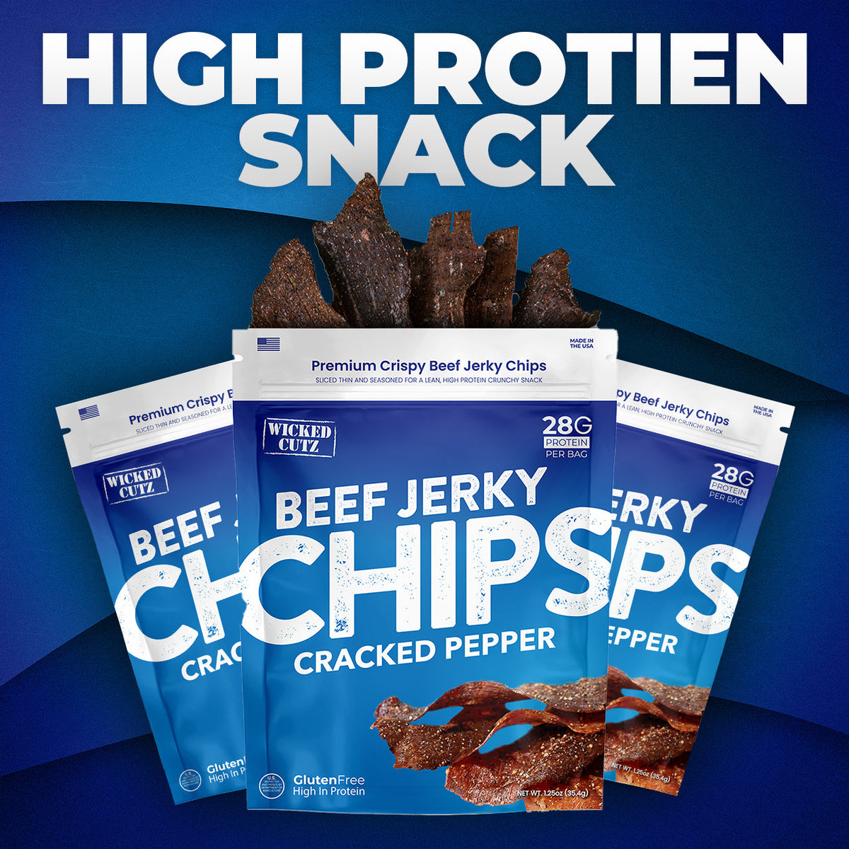 Cutz Beef Jerky Chips