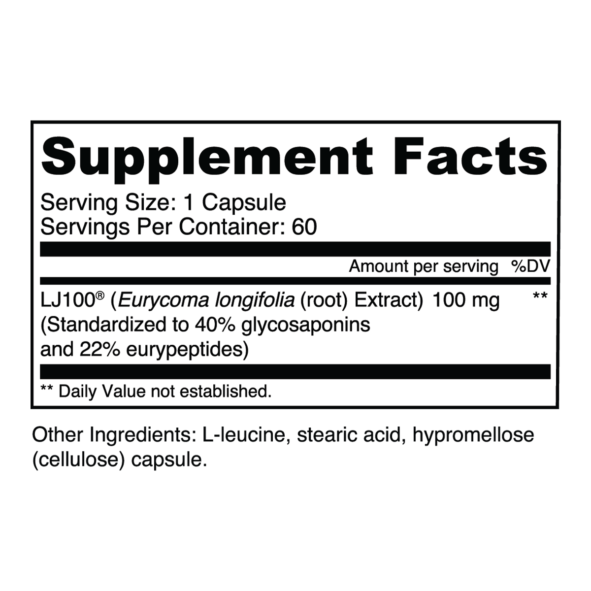 Transparent Labs | LJ100 Tongkat Ali